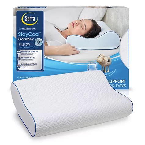 Bed pillow with serta magic gel cooling technology
